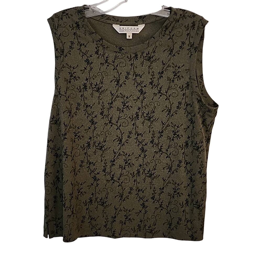 Uniform by JohnPaulRichard Sleeveless Top, Olive Green, M